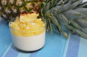 Panna cotta ananas-coco